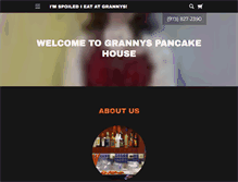 Tablet Screenshot of grannyspancakehouseandgrill.com